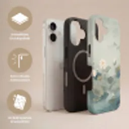 Lotus - Bloemen - Groen Toughcase MagSafe Apple iPhone 17 klein -USP_Lagen_DE