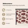 Tropisch - Geometrisch - Bordeauxrood Balkonbeschermer Duitsland klein 596 -specs_NL
