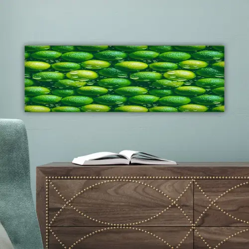 Limoenen - Druppels - Groen canvas 2cm klein 828 -sfeer4
