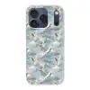 Wolken - Kraanvogels - Blauw Telefoonhoesje iPhone 17 Pro klein 878 -3d