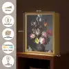 Bloemen in een vaas met schelpen en insecten - Balthasar van der Ast Light Box met batterij (Wandlamp) middel -USP_websiteoverzichtNL