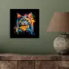 Kat - Graffiti - Kleurrijk - Wafel - Eten aluminium wit klein -sfeer2