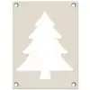 Japandi - Kerstboom - Beige - Kerstversiering tuinposter los doek klein -3d