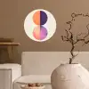 Abstract - Cirkels - Paars Wandcirkel behangsticker klein -sfeer1