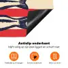 Sardines - Rood en beige strepen Inductie beschermer vinyl 3mm klein -zzzzzzz-td-onderkant