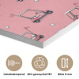Golfkar - Retro - Roze PET vilt klein 837 -closeup_NL