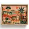 Tijger - Kleurrijk - Palmen - Cactus Dienblad Rechthoek middel -z3d_shopping