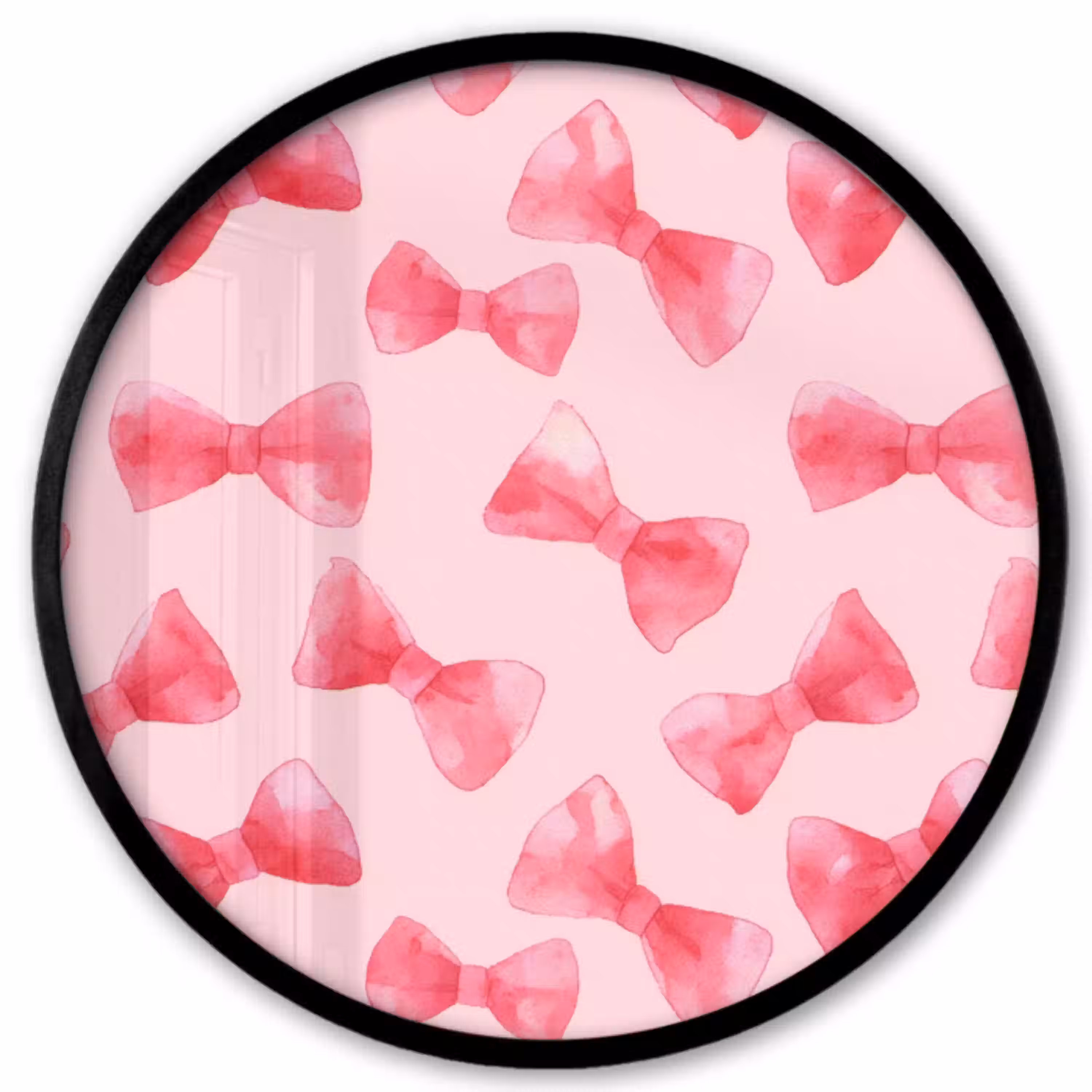 Strikken - Aquarel - Roze Fotolijst rond zonder passe partout klein 856 -3d