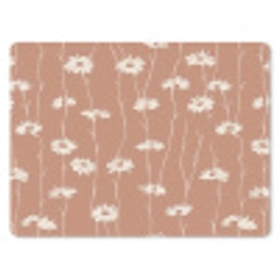 Madeliefjes - Subtiel - Terracotta muismat rubber klein 262 -3d