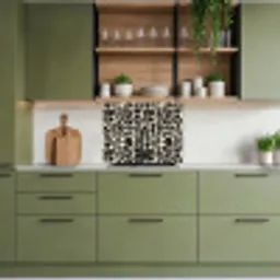 Geometrisch - Figuren - Zwart keuken achterwand 2 middel 865 -sfeer3