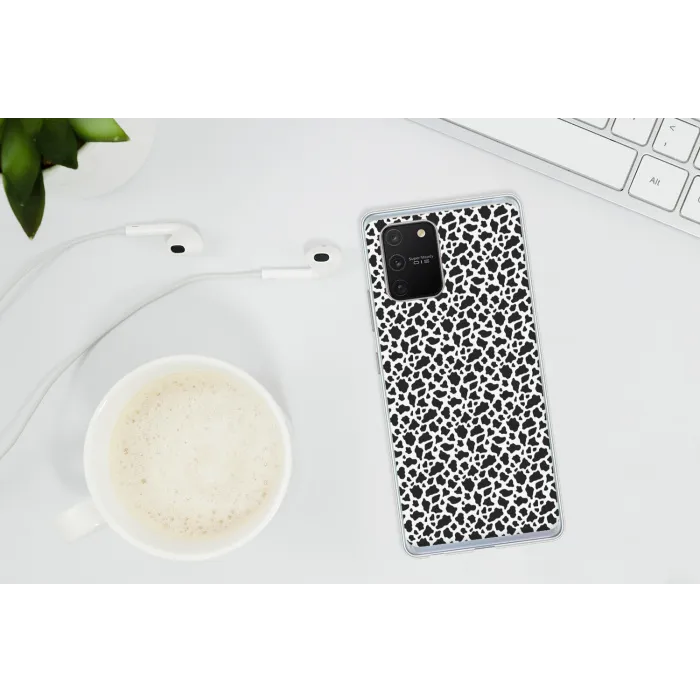 Koe - Vlekken - Patroon - Zwart Telefoonhoesje Samsung Galaxy S10 Lite klein 364 -oordopS10Lite