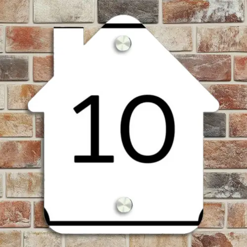 Wit - Kader - Regulier Naambord Huisje klein -sfeer6