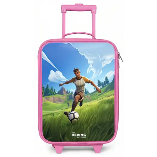 Voetbal - Jongen - Goal - Voetbaltenue Kinderkoffer - Roze klein -zz3dotto