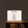 Konijn - Roze - Bellen Light Box met batterij (Wandlamp kind) middel -sfeer1_kind