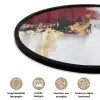 Rood - Marmer - Abstract - Goud - Modern Fotolijst rond zonder passe partout klein -closeup_NL