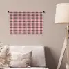 Plaid - Patroon - Schotse - Roze Wandkleed katoen klein 269 -sfeer4