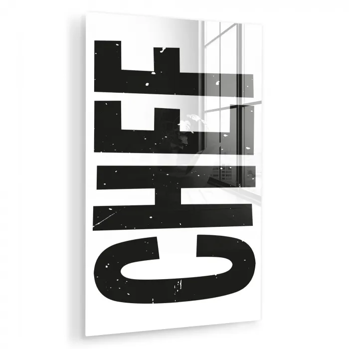Chef - Japandi - Decoratie - Vintage plexiglas 5mm klein -zzzproduct_nieuw