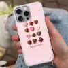 Chocolaatjes - Hartvormig - Liefste Hoesje iPhone 16 Pro Max met koord klein -sfeer3