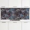 Roest - Blauw - Bruin - Vlekken keuken achterwand 2 middel 871 -3d