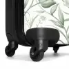 Vintage bloemen - lichtgroen met wit NBS - Handbagage koffer - Kinderen Unisex middel -wiel