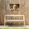 Konijn - Paaseieren - Stilleven Tuinposter op houten frame 2 cm dik klein -sfeer4