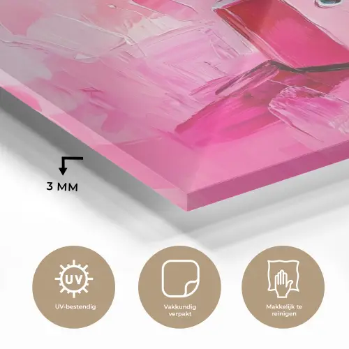 Roze - Verf - Coffee plexiglas 5mm klein -sfeer2