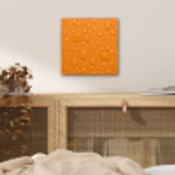 Water - Druppels - Oranje aluminium wit klein -sfeer3