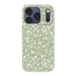 Bloemen - Print - Groen - Wit Telefoonhoesje iPhone 17 Pro klein -3d