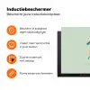Staart - Dino - Minimalistisch - Blauw Inductie beschermer vinyl 3mm klein -zzzzzzz-td-ups