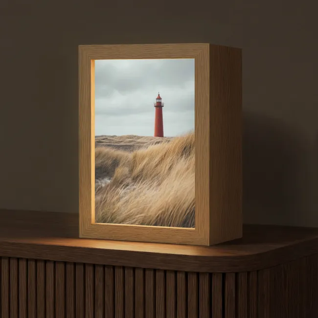 Table Lamp - Dunes - Lighthouse - Red - Sky