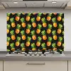 Tropische - Ananas - Zwart keuken achterwand spatscherm klein 900 -3d_website