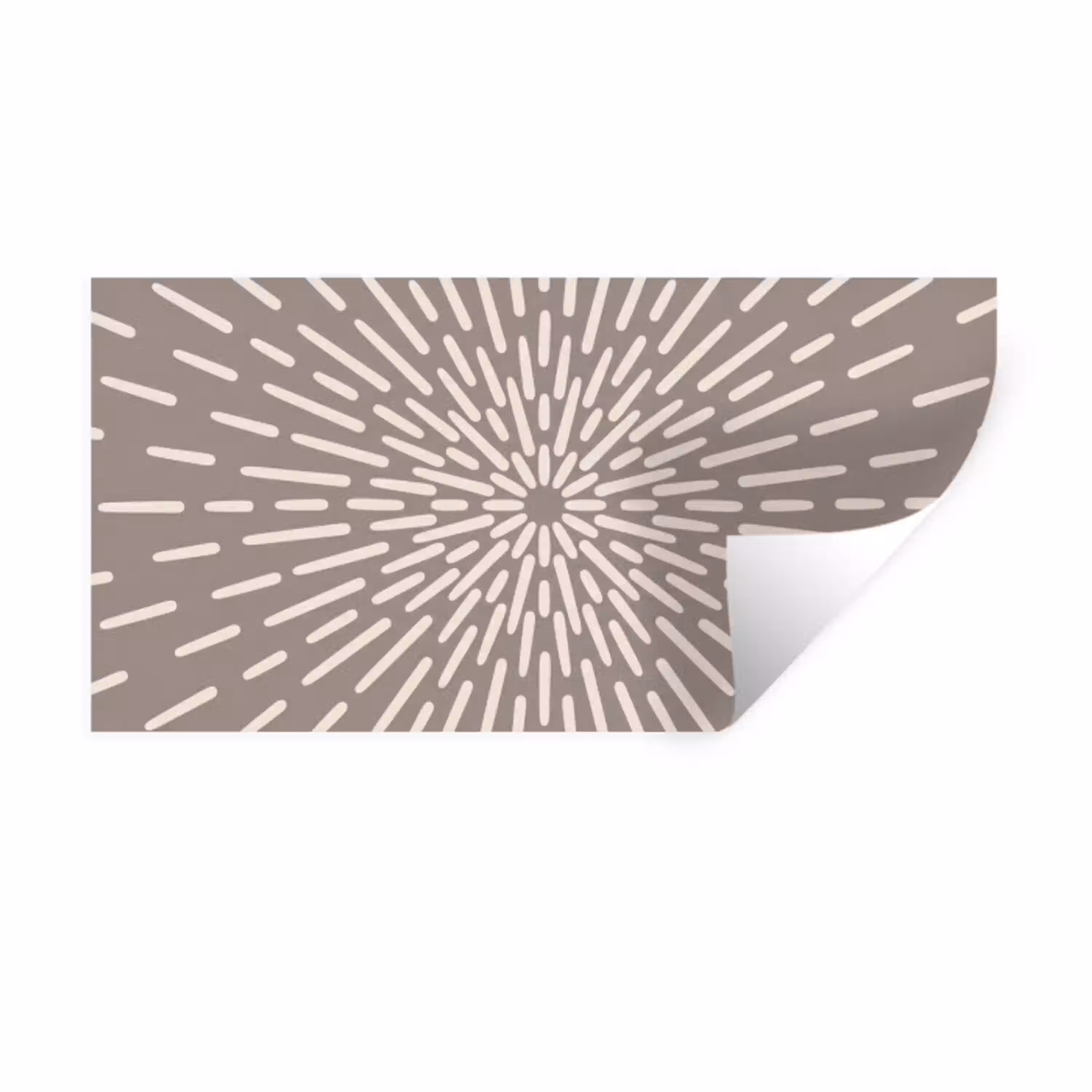 Patroon - Stralen - Abstract - Modern - Grijs Muursticker klein -3d