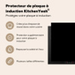 Effen Zwart Inductie beschermer vinyl 3mm middel -usfeer2_FR