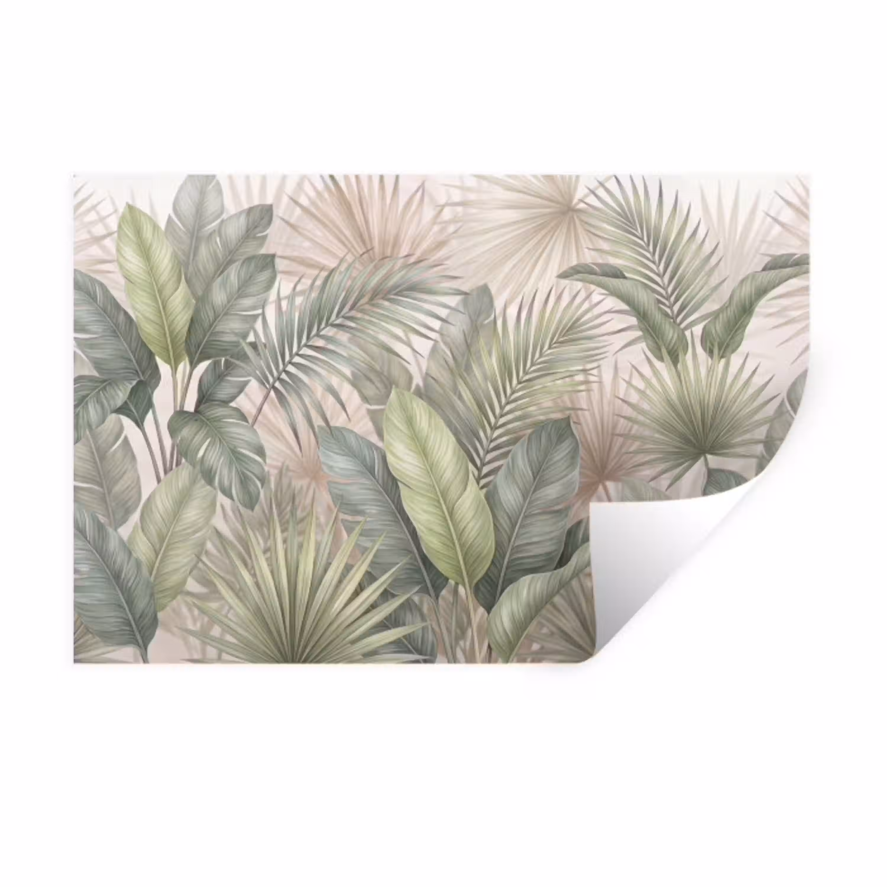 Planten - Tropisch - Bladeren - Groen - Natuur Muursticker klein -3d