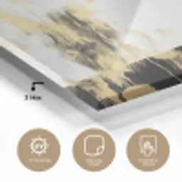 Panter - Zwart - Abstract - Goud plexiglas 5mm klein -sfeer2