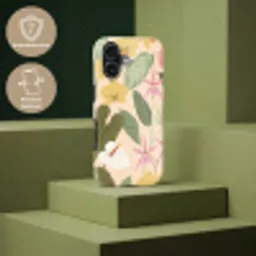 Patroon - Bloemen - Kleurrijk Toughcase MagSafe Apple iPhone 17 klein -USP_PrintM_NL