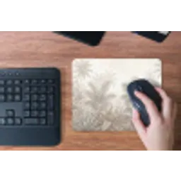 Jungle - Tropisch - Natuur -Vintage - Beige muismat rubber klein -toetsenbord