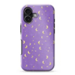 Manen - Sterren - Paars Toughcase MagSafe Apple iPhone 17 klein 1017 -3d