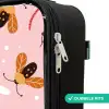 Lieveheersbeestjes en libellen op roze achtergrond Kinderkoffer - Zwart klein -rits_NL
