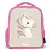 Pony in roze pastel kleuren Kinderrugzak - Roze middel -3d