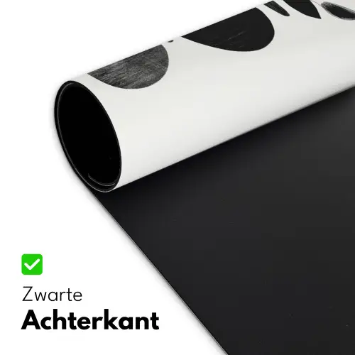 Japandi - Zwart - Abstract Muismat XXL klein -sfeer2