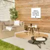 Spreuken - Herinner je gisteren droom over morgen en geniet vandaag - Quotes Tuinposter op houten frame 2 cm dik klein -sfeer2