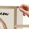 Regenboog - Bohemian - Boho - Pastel kleuren Light Box met batterij (Wandlamp kind) middel -USP_websiteprintNL