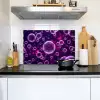 Paars - Bubbels - Schuim Inductie beschemer met haakjes klein -sfeer2