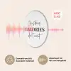 Kerst quote - Winter - Christmas calories - Wit Akoestische PET Vilt - Rond klein -USP_NL