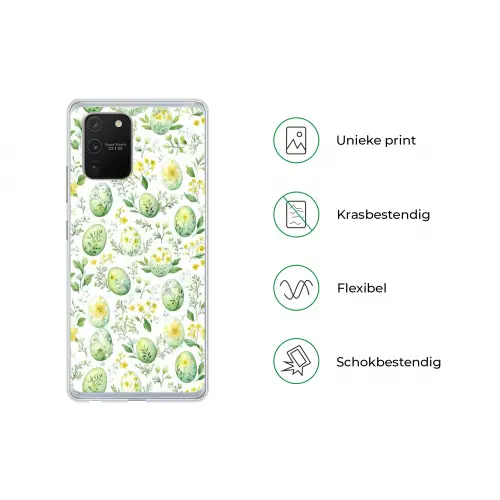 Patroon - Groen - Eieren Telefoonhoesje Samsung Galaxy S10 Lite klein -specsS10Lite