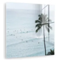 Oceaan - Palmbomen - Surfers plexiglas 5mm klein -zzzproduct_nieuw