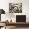 Toekan - Vogels - Bloemen - Jungle PET vilt klein -sfeer5