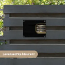 Sardines - Blik - Zwart - Vissen tuinposter los doek klein -sfeer3
