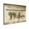 Hout - Keukengerei - Stilleven - Tegels Tuinposter op houten frame 2 cm dik klein -3d